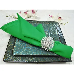 20"x20" Premium Polyester (240 GSM) Napkins - Emerald Green (10pcs/pk)