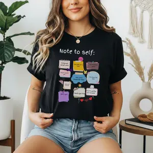 Note to Self Shirt Inspirational Affirmation Graphic Vintage Christian Clothing for Women
