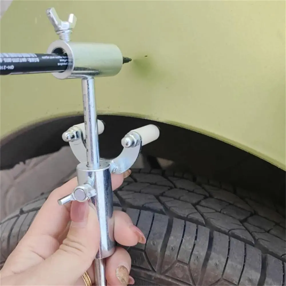 Portable Adjustable Car Wheel Eyebrow Parallel Marking Tool, Durable Stainless Steel Material Car Body Repair Drawing Tool, Automotive Vehicle Tool, Car Scratch Repair, Truck, Car Dent Remover, Auto Repair Tools, Automotive Maintenance Tools