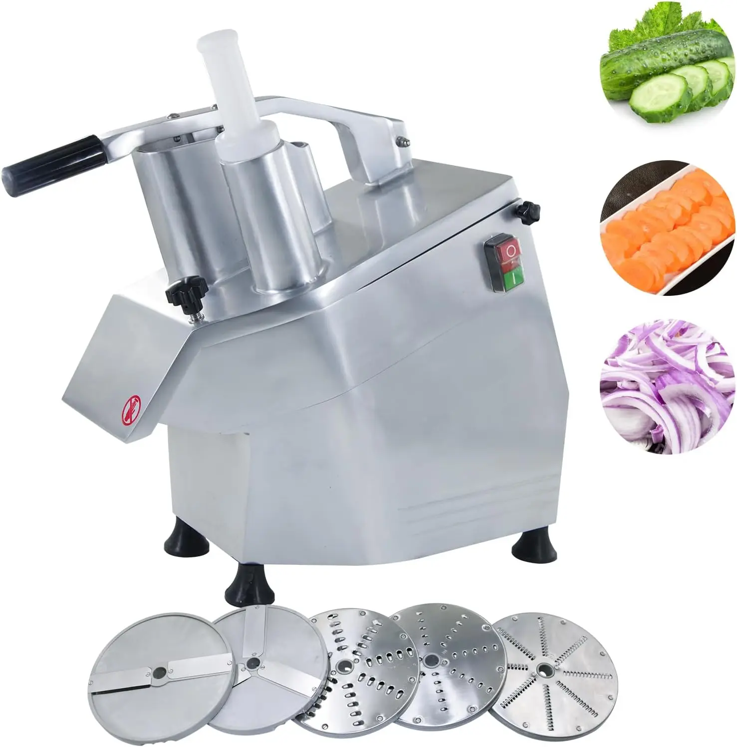 Hakka 550W Commercial Multi-Function Food Processor - Durable Vegetable Slicer, Multifunctional Durable Chopper, Slicer Dicer Cutter
