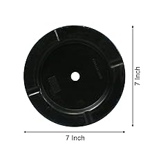 SUNNYGLADE 2Packs 21 inch Tall Planter, Indoor Outdoor Blue Glossy Round Planter for Porch, Large Flower Pot with Drainage Hole for Home Garden Front Door