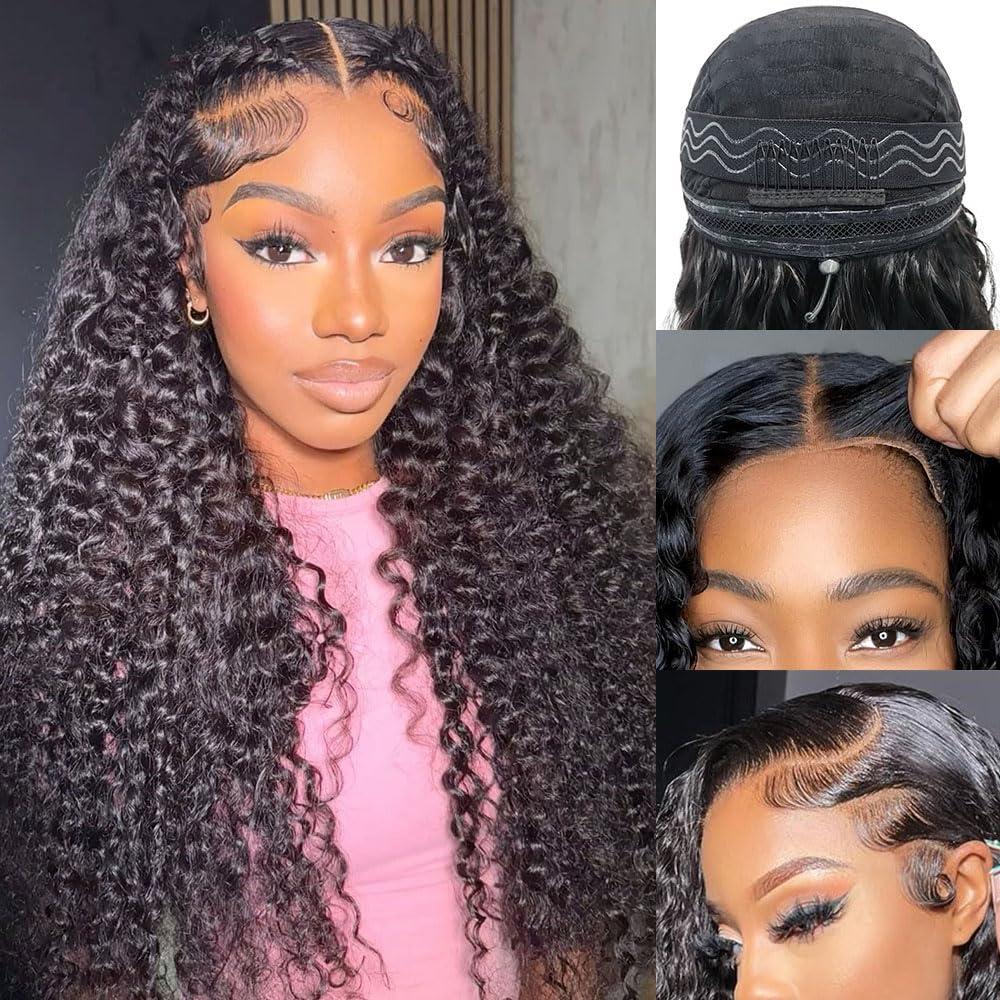 [New In] Bling Hair Deep Wave Lace Front Wigs Human Hair Pull Go 13x6 Glueless human Hair Wigs 180% Drawstring Wigs With Baby Hair Wet And Wave 13x4 Lace Wigs For Black Women