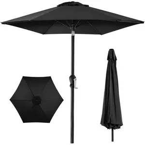 Best Choice Products 10ft Outdoor Steel Market Patio Umbrella w/ Crank, Tilt Push Button, 6 Ribs Best Choice Products 10ft Outdoor Steel Market Patio Umbrella w/ Crank, Tilt Push Button, 6 Ribs