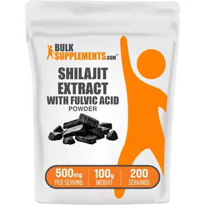 BulkSupplements - Shilajit Extract With Fulvic Acid Powder - Anti-Inflammatory - Energy Boost - 100g - 500mg per Serving