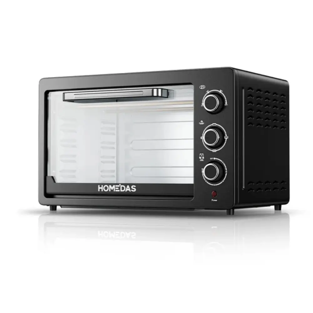 38L Smart Multifunction Oven - Countertop Baking Oven with 4-Slice Bake Toast Capacity, Stainless Steel, Wide Temperature Range, Temperature Timer, Transparent Viewing Window, Pizza Maker