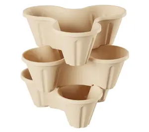 Stacking Planter Tower-Vertical Pots-Set of 3