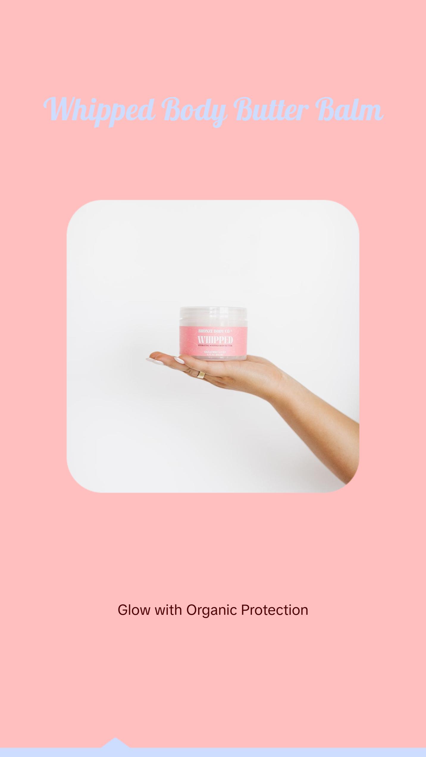 Spray Tan Safe Body Lotion | WHIPPED Body Butter