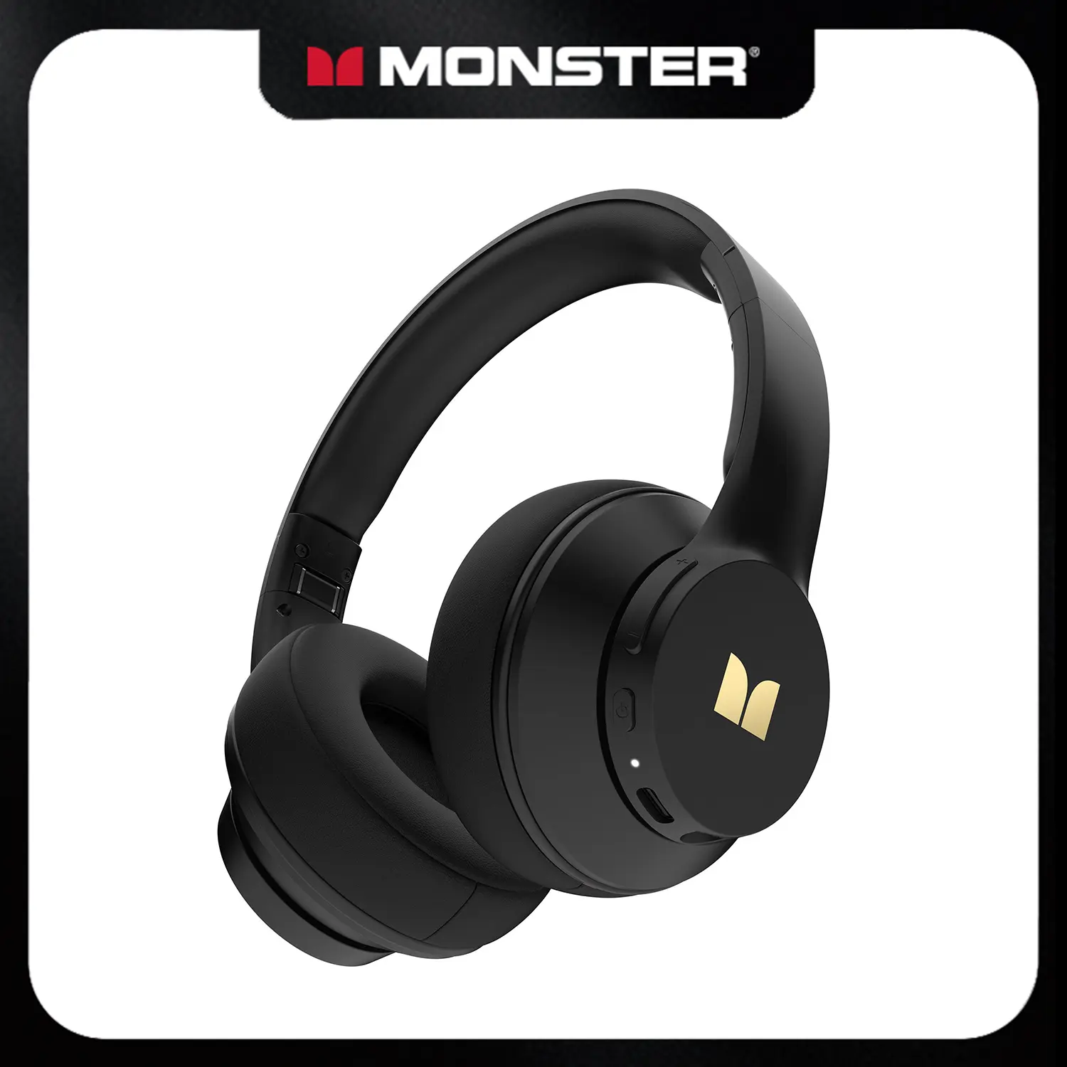 MONSTER Wireless Over - Ear Bluetooth Headphones,  Bluetooth 6.0,  Up to 40H Battery Life, Deep Bass HiFi Stereo, Comfortable Foldable Design, Apple & Android Compatible, Headset with Microphone for Home Office Phone & PC- TikTokShopBackToSchool