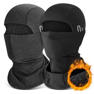 Ski Mask, Balaclava Face Mask with Movable Deisgn Shiesty Mask for Men Women for Winter Skiing Outdoor Work Cold Weather Black