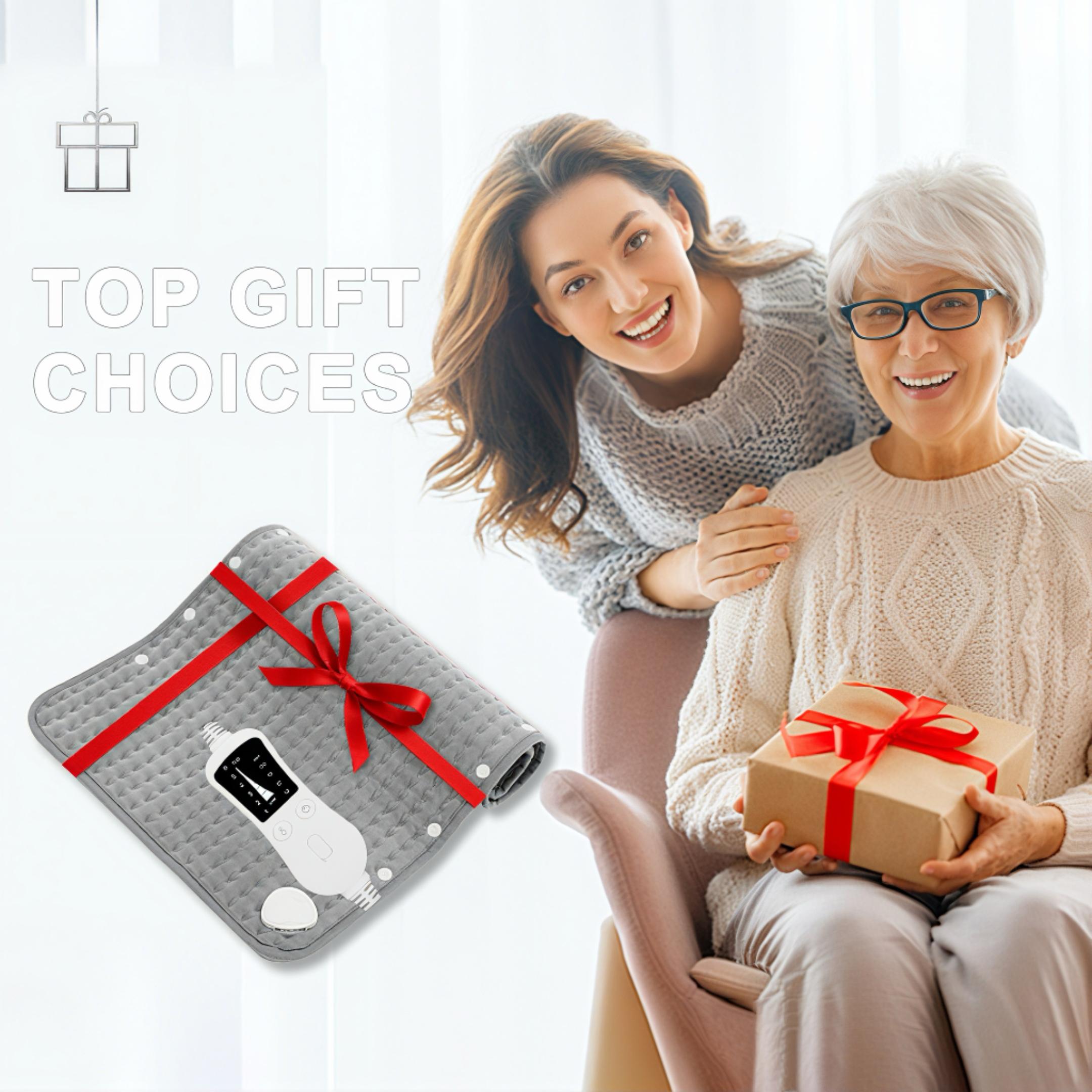 KINGTE Extra-Large Electric Heating Pad (40x20in) - 6 Heat Levels, 4 Timers, 131°F Quick Heating, Machine Washable, for Back/Neck/Shoulders, Menstrual Relief, Women's Gifts Including Mother's Day & Mom Presents, Mothers Day Gift, Gifts For Women