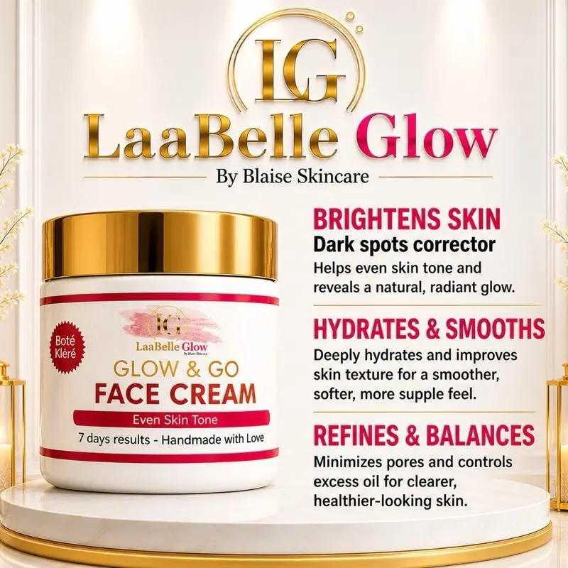 10x Extra Brightening Glow & Go Face Cream- Acne Cream Removal Up to 3-7 Shades spots corrector Cleansing Skin Repair Moisture Hydrate Nourishing LaabelleGlow