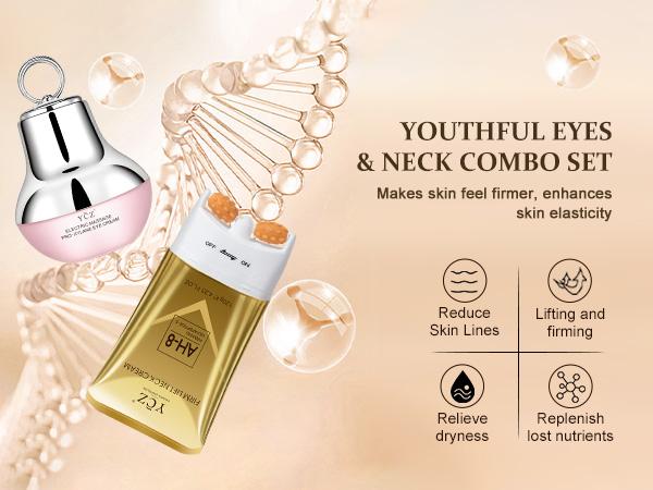 YCZ Neck-Eye Care Tightening & Revitalizing Set - Smooth of Fine Lines, Eye & Neck Treatment, Moisturizer for Enhanced Skin Health - Hydrating Gentle Skincare YCZ Neck-Eye Care Tightening & Revitalizing Set - Smooth of Fine Lines, Eye & Neck Treatment, Moisturizer for Enhanced Skin Health - Hydrating Gentle Skincare
