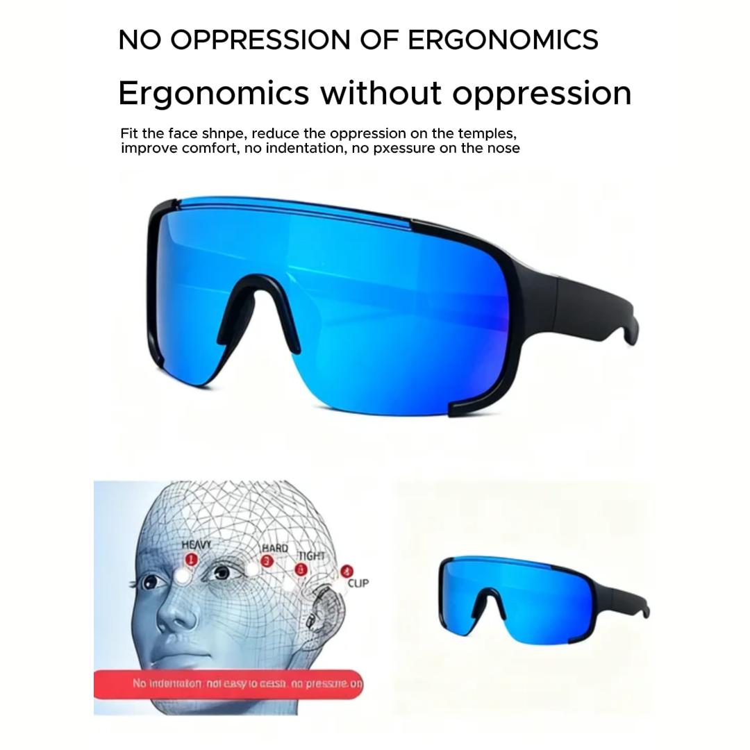 Paleshy 6 Pack Sports Sunglasses UV400 Protection Wraparound Eyewear for Cycling Running Hiking Lightweight Assorted Colors Unisex PC Frame