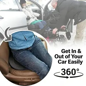 360° Rotating Seat Cushion for Car – Swivel Seat Pad for Easy Entry & Exit, Non-Slip Portable Chair Assist for Seniors, Elderly & Pregnant Women