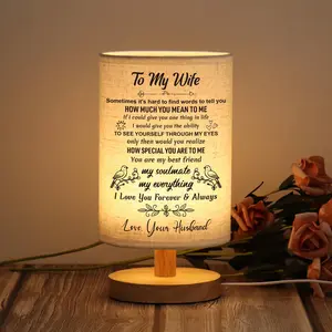 Gifts for Wife LED Table Lamp Romantic Wedding Anniversary I Love You Gifts for Her Best Wife Birthday Gift Ideas to My Wife Presents from Husband summerwins