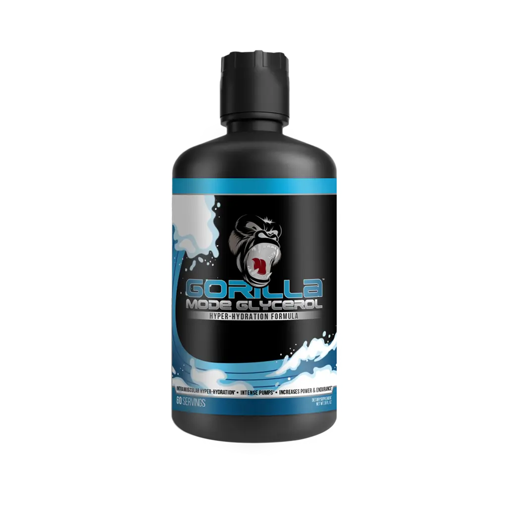 Gorilla Mode Liquid Glycerol Pre-Workout - Hydrating Pre-Workout Formula for Intense Pumps - Intramuscular Hyper-Hydration - 33 FL OZ (Unflavored)
