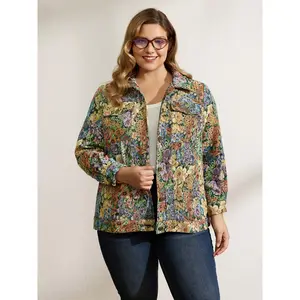【Pocket Approved 】BLOOMCHIC Floral Textured Lined Pockets Coat 2026 Summer Vibes