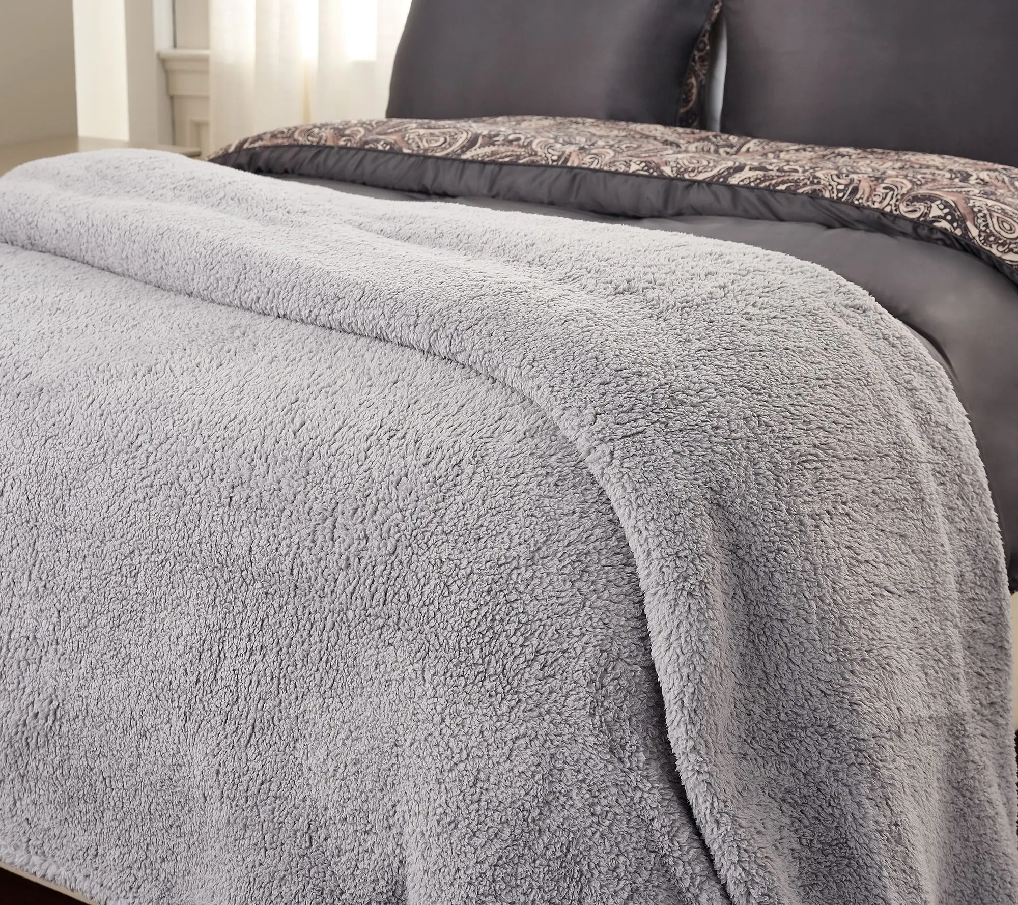 120x120 Oversized Sherpa Blanket by Jill Martin