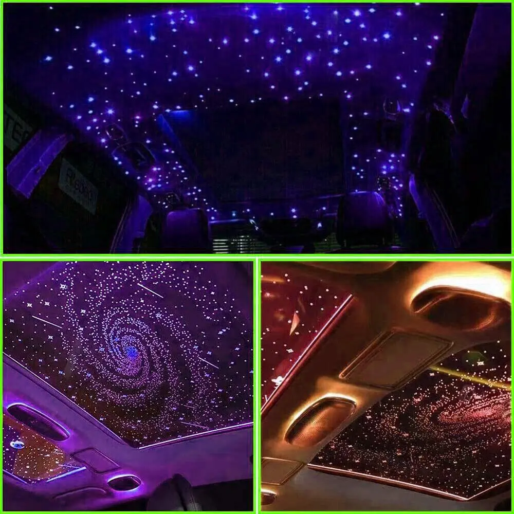 1000/500pcs Car/Home Headliner Star Light kit Roof Twinkle Meteor Ceiling Lights Fiber Optic Car Accessories Lamp
