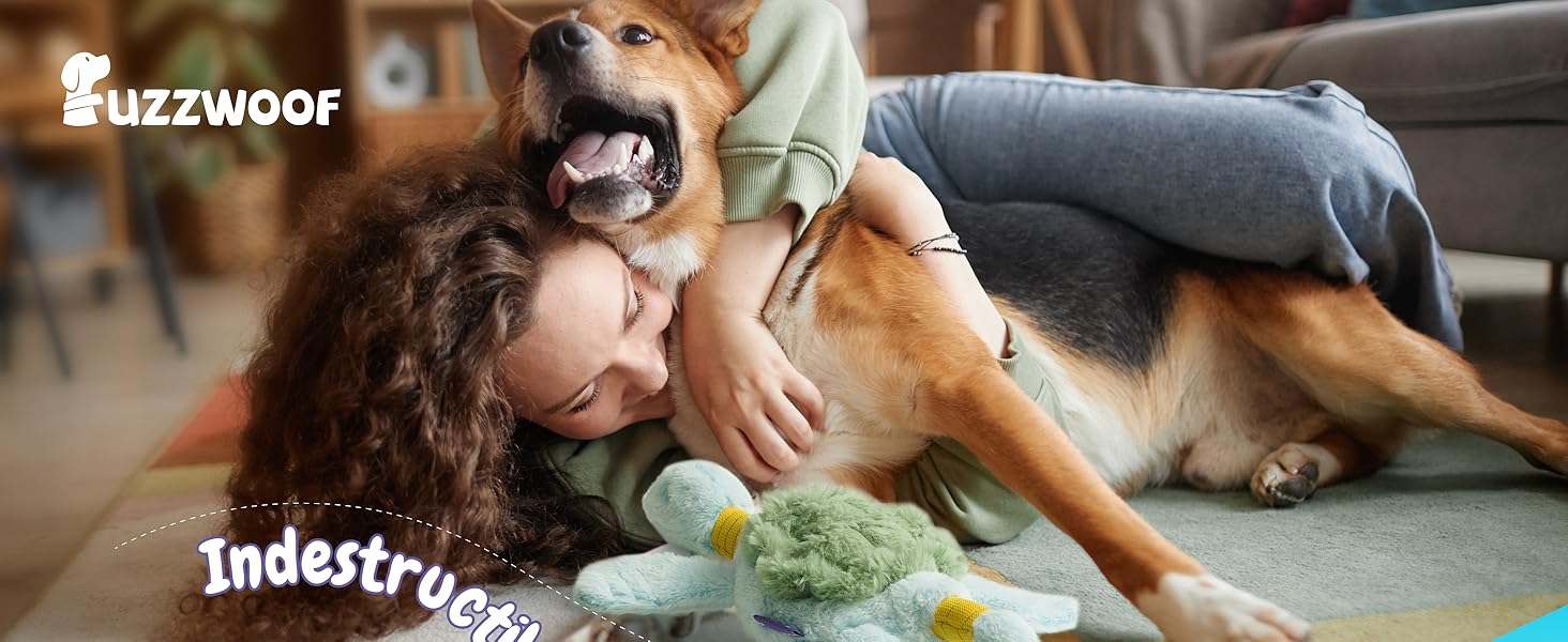 Turtle Squeaky Dog Toy - New 2025 Indestructible Tug of War Tough Dog Toy for Aggressive Chewers, Durable Large Breed Interactive Trianing Fun to Keep Them Busy