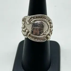 Silver spoon ring
