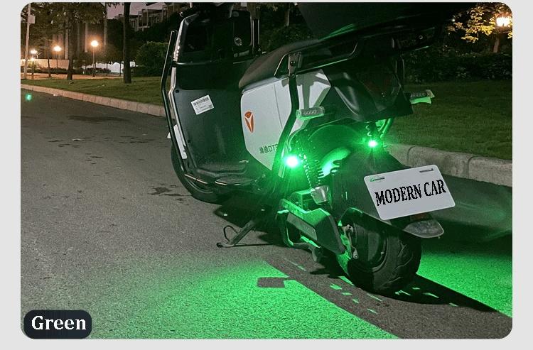 Wireless RGB LED Strobe Lights, Cars Accessories, Car Lighting, USB Rechargeable, IP65 Rated, 3-Level Dimming, Brightness Adjust, Anti-Collision Waterproof for Motorcycle, Drone & RC Aircraft