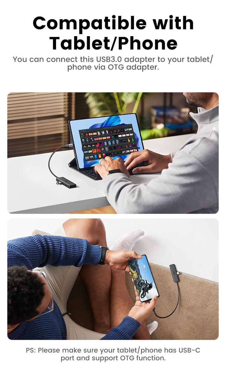 UGREEN 5Gbps USB 3.0 Hub, 4 Ports USB A/USB C Splitter, Ultra-Slim Design, Compatible with PS5, Xbox, Mouse, TikTokShopBacktoSchoolKeyboard, Flash Drive, Deals for You,September Restock，TikTokShopBlackFriday ,Tiktokshopstockup