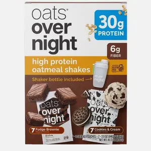 Oats Overnight High Protein Oatmeal Shakes Variety Pack, 14 Count
