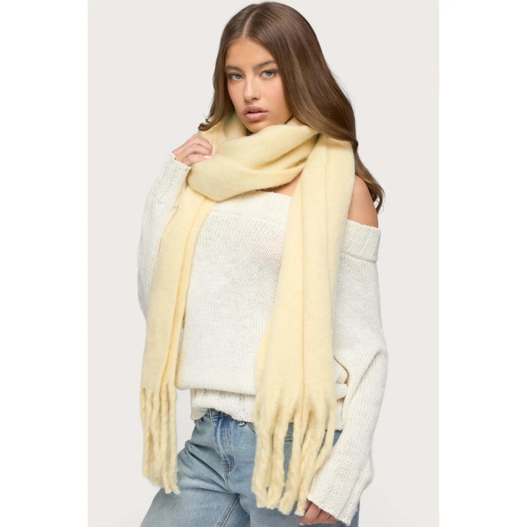 Fringed Chunky Scarf