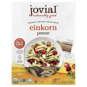 Jovial Organic Ancient Grain Pasta, Einkorn Penne, 12 oz (340 g)