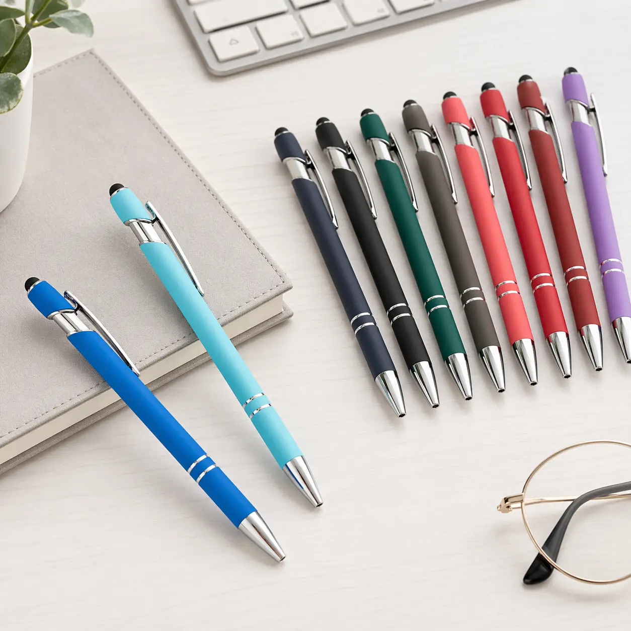 Personalized Metal Body Ballpoint Pen - Custom Promotional Giveaways, Study Use, Special Occasions, Full-Color Logo, Laser Engraving (Order Note/DM with Order Number), Mixed Packs (30/60/90/150 Pcs), Father's Day