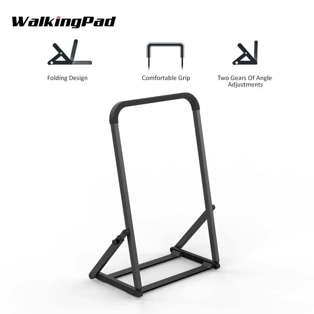 WalkingPad Handrail for A1 Pro & P1 Models, Sturdy Foldable Stainless Steel Support Bar with a Comfortable Non-Slip Grip Handle for Beginners & Running Workouts, Foldable Treadmills, Folding Walking Pad, Walking Mat Treadmill, Treadmill Workouts