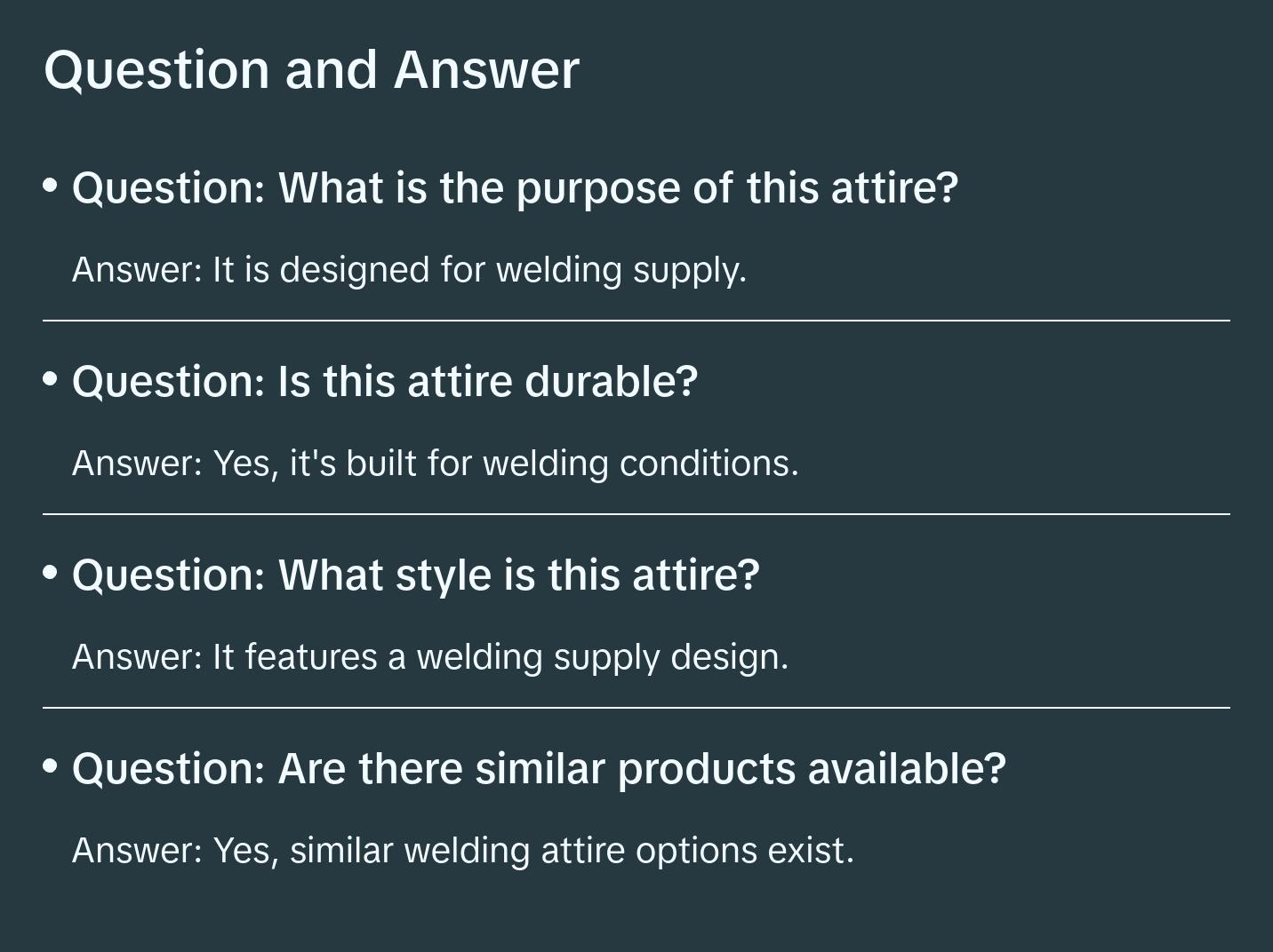 Outlaw Leather Attire - Welding Supply