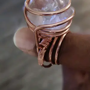 natural Clear Quartz Ring
