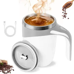 Self Stirring Coffee Mug, Automatic Magnetic Stirring Coffee Mug, USB Rechargeable Mixing Cup, Electric Self Mixing Mug, Rechargeable Stirring Cup, Suitable For Coffee Powder, Milk, Tea, Cocoa