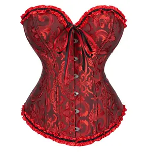 Renaissance Corset Women Plus Size Corset Lingerie Bustier Shapewear Tops Halloween Gothic Party Outfit 819-Q Costumes Cosplayers