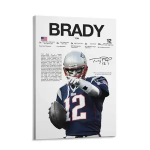 Tom/Brady Poster, Wall Print, Football Digital , Poster Print, Sports Decor, New England Patriots Poster, Chicago Bears Poster, Football Gift
