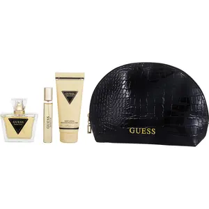 Guess Seductive Set-Edt Spray 2.5 Oz & Body Lotion 3.4 & Edt Spray 0.5 Oz & Pouch For Women
