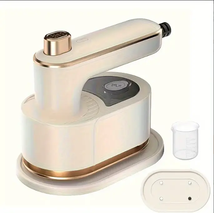 Valentine's Day Gift Compact Portable Travel Iron, 15-Second Fast Heating Dual Function Easy-to-Use Multifunctional Model, Wet & Dry Ironing, 180° Rotatable Lightweight Iron for Home & Travel, Compact Travel Irons