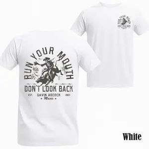 Run Your Mouth T-Shirt, For Gavin Adcock Fans Graphic Shirt, Unisex Graphic Tee, Streetwear Style T-Shirts For Men Women, Edgy Graphic Print Tops