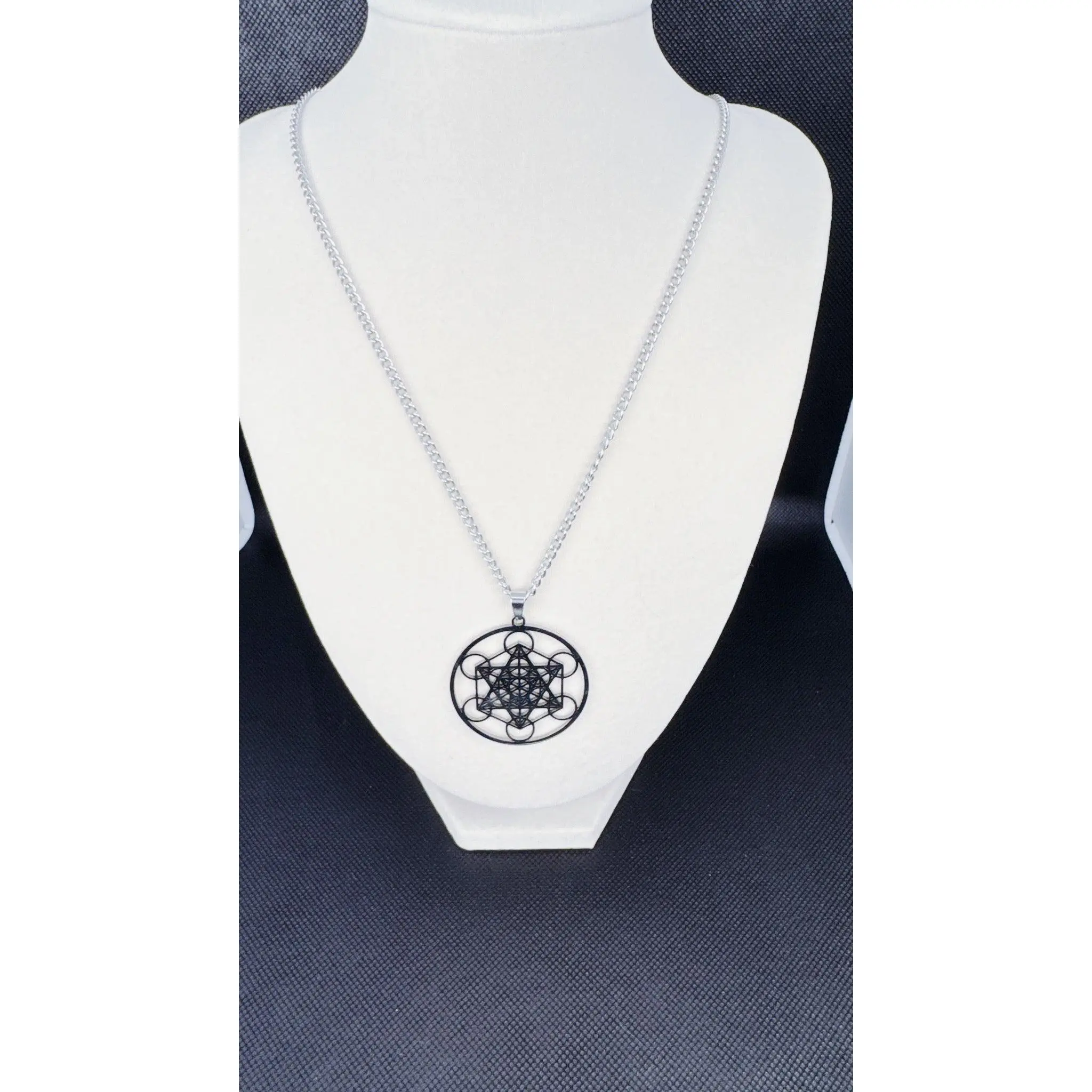 Metatron's Cube Necklace - Silver
