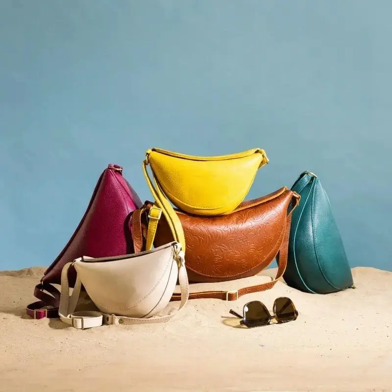 2026 New Crescent Underarm Bag Women's High-end Versatile Shoulder Messenger Bag Saddle Bag Premium Leather Crossbody Bag