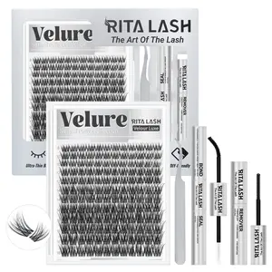 Velure | RITALASH 144pcs Velour Luxe Collection Upgrade U Lashes with Ultra-Dense, Waterproof, Long-Lasting Lashes | Venus | Natural Daily | Beginner-Friendly DIY Lashes for a Flawless, Voluminous Look | Trendy & Must-Have Clusters