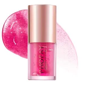 PHOFAY Big Doe Foot Lip Oil - Hydrating Fat Oil Lip Gloss for Jelly Lips - Jumbo Applicator Lip Tint - Non-Sticky High Shine Glow