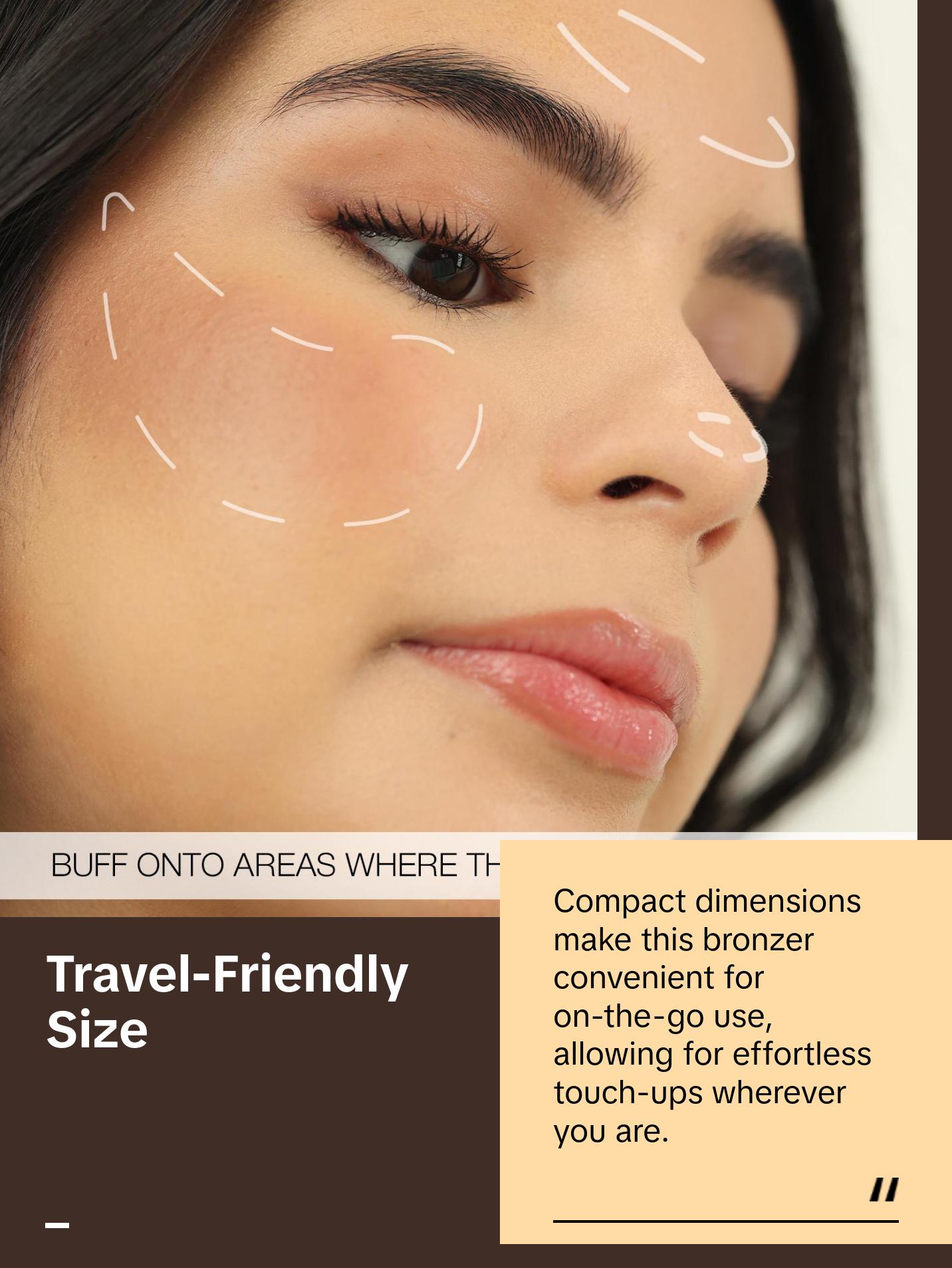 Palladio Matte Bronzer - Nourishing Makeup for Smooth Skin with Shimmering Finish