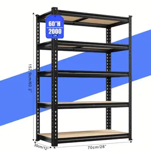72"/60"H Garage Shelving Storage Shelves，2000Lbs Capacity Heavy Duty Adjustable Storage Shelve for Closet NONE