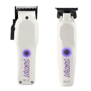 StyleCraft Pro Reign Clipper & Trimmer Bundle – EON Digital Brushless Motors, Black DLC & Diamond Cut Blades, USB-C Rechargeable, Professional Barber Cordless Haircutting & Detailing Kit