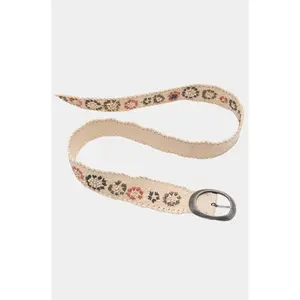 Indigo Dreaming Raffia Belt