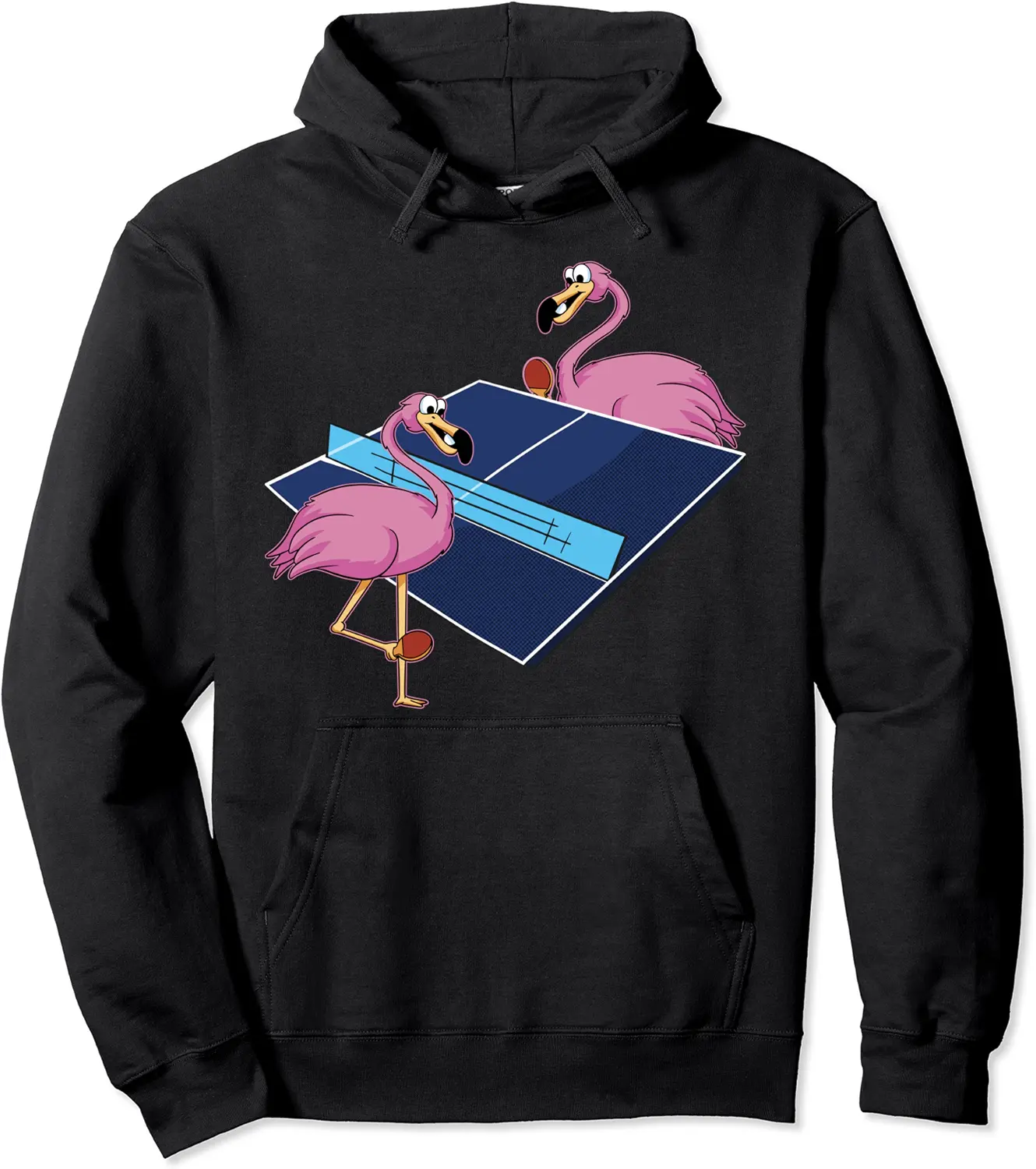 Pingpong Outfit Ladies Flamingo Lady Table Tennis Player Pullover Hoodie - Markbrasel Shop 96B0BB2SGD1G