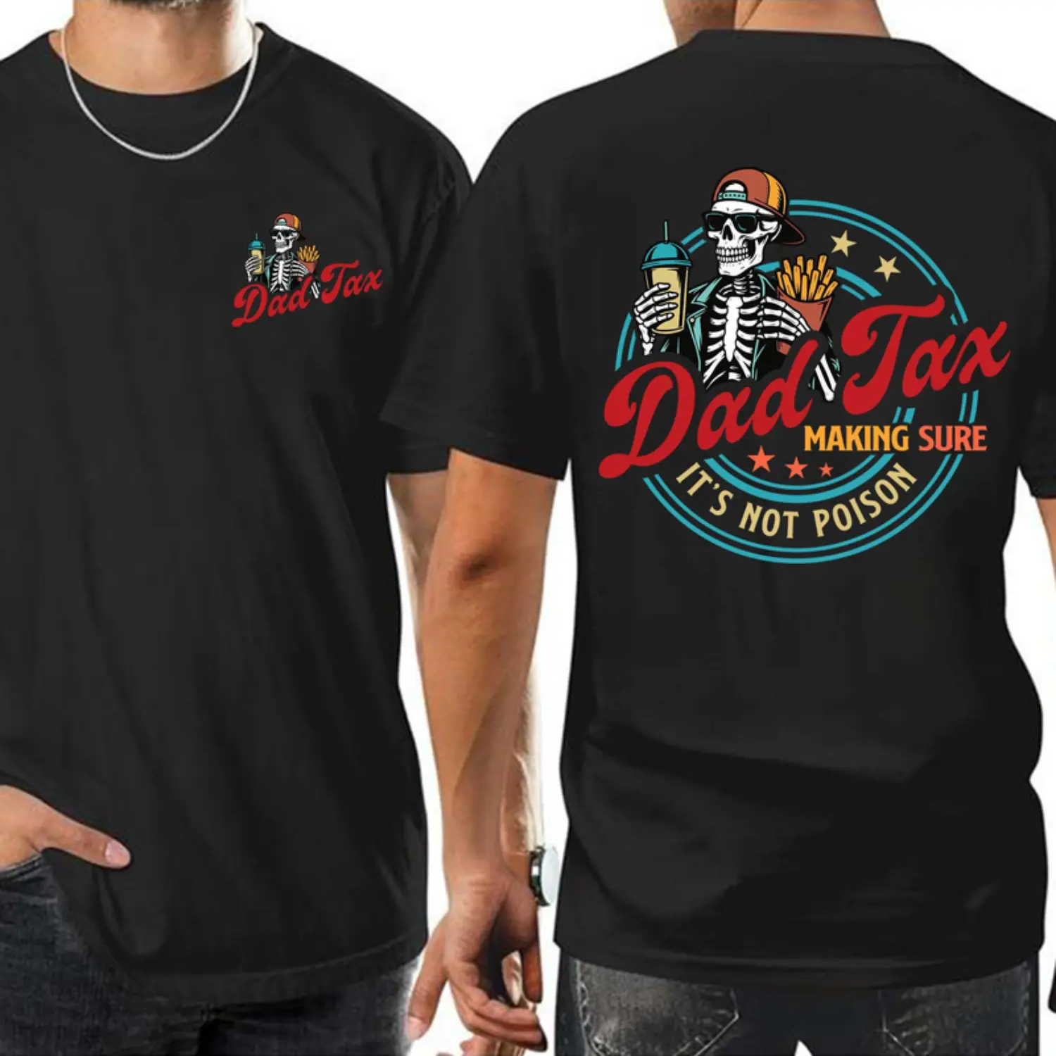 Unisex Crew neck Tee T-shirt Dad Tax Making Sure It's Not Poison Fathers Day Shirt, Funny Dad Shirt, Dad Tax Shirt, Fathers Day Shirt, Humorous Shirt, Taxation Shirt, Gift For Dad
